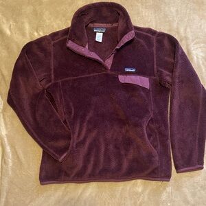 Patagonia Maroon Fleece Pullover